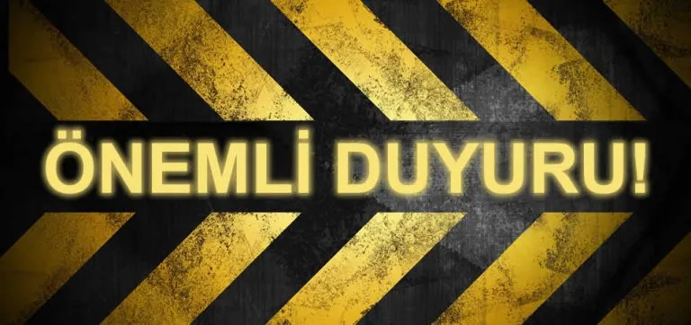 Müşterilerimizin Dikkatine!